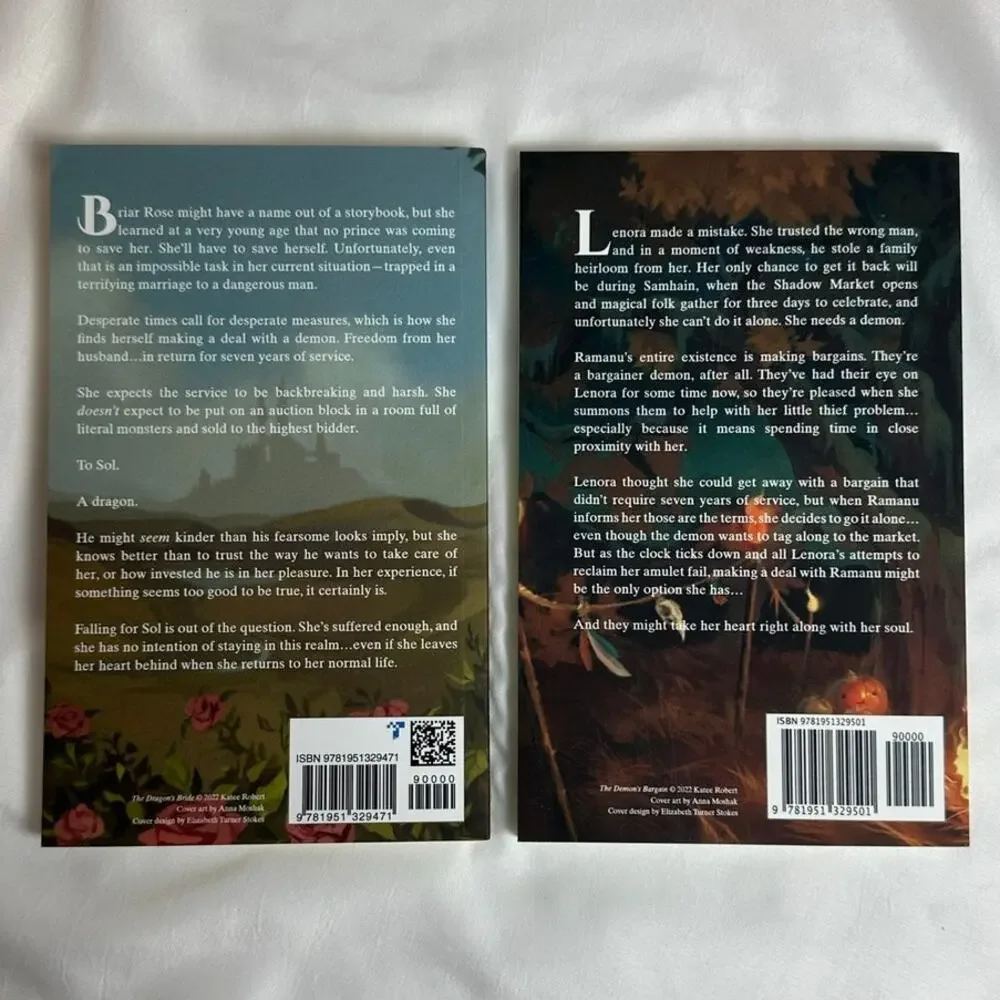 The Dragon's Bride The Demon's Bargain Katee Robert Indie Paperback 2 Book Set